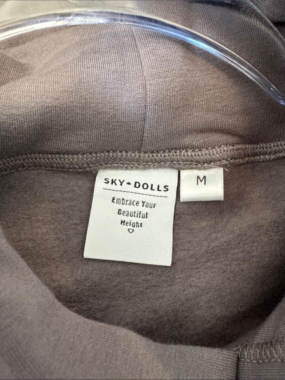 Sky Dolls Women's Taupe Crewneck Sweatshirt - M - Picture 2 of 9